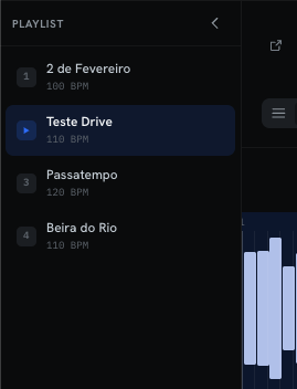 Barra lateral de playlist